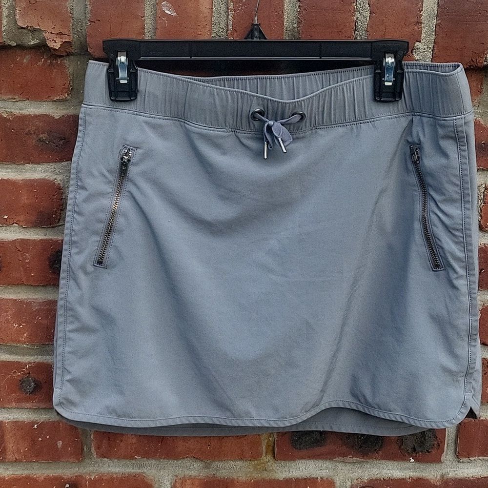 Athleta Charcoal Skort with Zipper Pockets